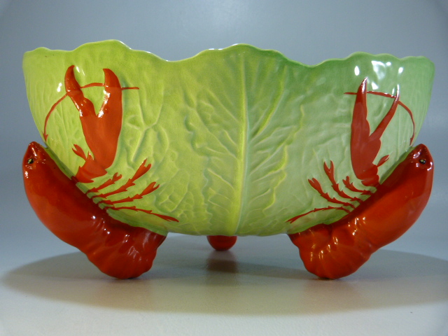 Carlton Ware - Lobster Tripod 'lobster' feet base along with a Carlton Ware orange bowl. - Image 6 of 17