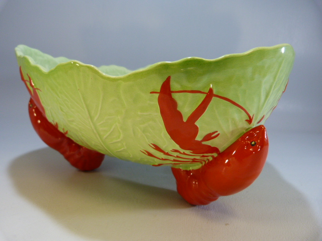 Carlton Ware - Lobster Tripod 'lobster' feet base along with a Carlton Ware orange bowl. - Image 4 of 17
