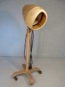 Mid - Century Salon hair dryer by Salon (Nelson) Ltd on cast iron wheeled base.