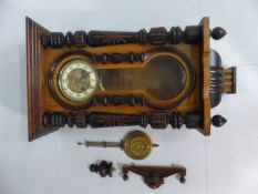 Vienna Regulator with key and pendulum in office