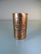 HMS Victory Edwardian Centenary copper walking cane Ferrule from Ships Copper.