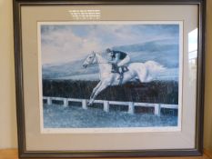 Desert Orchid 'Gold' - Limited edition print by Maxine Cox no. 739/2500