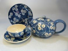 Danish Pottery 'Tea for One' by HAK (Herman A Kahler). Compromising of Sideplate, saucer, cup and