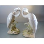 Pair of Fitz and Floyd bird bookends. 1 With damage