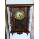 Victorian striking wall clock