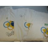 Three signed 2016 Olympic T-shirts.