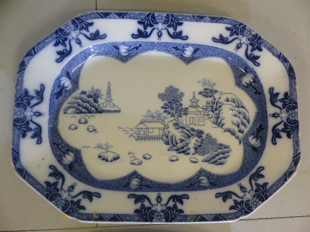Large collection of various Meat Platters - Villeroy and Boch Mettlach, Booths Silicon china, - Image 4 of 12