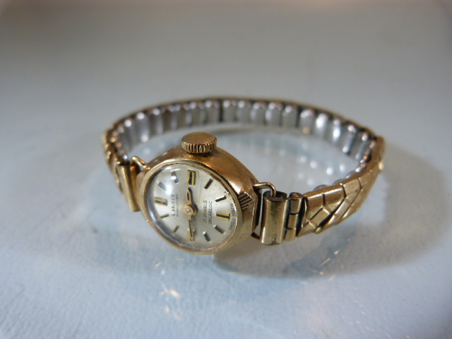 A lady's 9ct gold Limit wristwatch with 17-jewel Incabloc movement and rolled gold Excalibur - Image 2 of 6