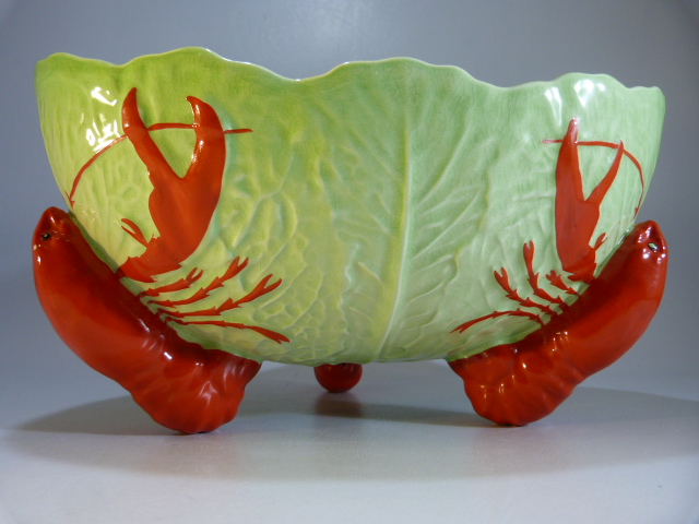 Carlton Ware - Lobster Tripod 'lobster' feet base along with a Carlton Ware orange bowl. - Image 9 of 17
