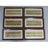 Set of six Aquatints of Hunting and Coaching scenes by S & I Fuller Temple of Fancy.