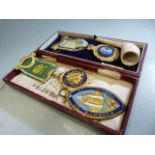 Masonic items to include a clay pipe, and medals "Grand Lodge England" etc