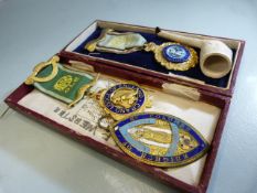 Masonic items to include a clay pipe, and medals "Grand Lodge England" etc