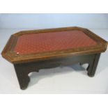 Oak coffee table with paper inset top
