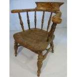 Oak Captains elbow chair