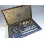 Simplex series Compasses and Dividers cased by B J Hall & Co