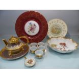 Collectable china - To include Limoges Lanternier bowl, Limoges Tea Dish, Royal Doulton Libra Plate,