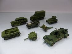 Dinky military toys - selection of 8 Dinky Military toys all unboxed
