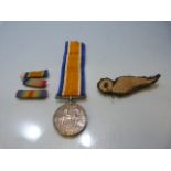 WW1 service medal - F11099 A.G.Hughes ACT .A.M.1.R.N.A.S
