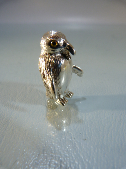 Sterling silver articulated penguin pin cushion - Image 3 of 4