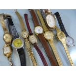 10 various vintage watches