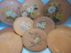 Large collection of Watcombe Pottery Redware (Terracotta) - Various plates and chargers.