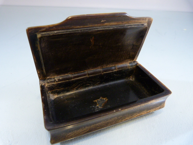 Antique Tortoise shell pill box - Image 5 of 8