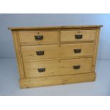 Pine 5 drawer chest of drawer