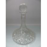 Impressive lead crystal ships decanter - Boxed