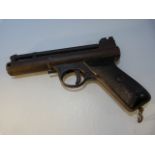 A 'WEBLEY AIR PISTOL MARK I' with black chequered grips. Note: Purchaser must be 18 years or over