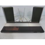 Bang and Olufsen record deck and speakers Biocentre 2200