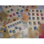 Collection of stamps many German
