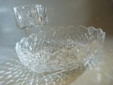 Waterford Crystal - Cut glass bowl and another - both signed