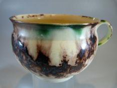 18th Century staffordshire (probably Whieldon) ware soup dish / porringer- with tortoise shell