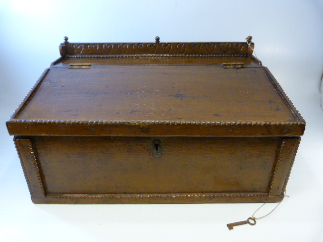 Victorian pine stationary box