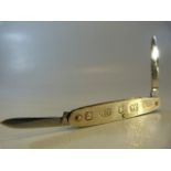 Hallmarked silver pen knife