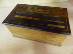 Spanish inlaid cigarette box