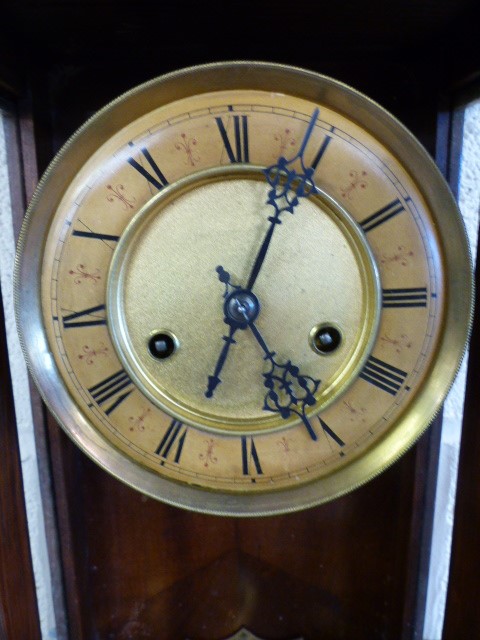 Victorian striking wall clock - Image 2 of 4