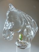 Waterford Crystal glass horse head