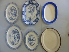 Large collection of various Meat Platters - Villeroy and Boch Mettlach, Booths Silicon china,