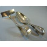 Silver hallmarked baby spoon and pusher by Lanson Ltd