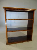 Mahogany antique hanging shelving unit