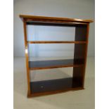 Mahogany antique hanging shelving unit