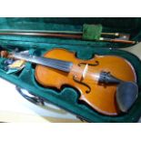 The Stentor Student violin in case with bow
