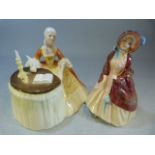 Two Royal Doulton collectible figures - Paisley Shawl and Meditation