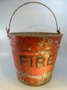 Vintage Red Fire bucket