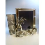 Racing Interest - Lot compromising of silver coloured photo frame from Salisbury Racecourse, one