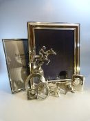 Racing Interest - Lot compromising of silver coloured photo frame from Salisbury Racecourse, one