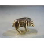 Silver figure of a pig