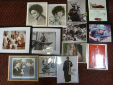 Collection of Signed music and film photographs and posters to include names such as Joss Stone,