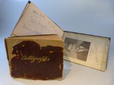 Two Autograph albums - containing Notable signatures from Musicians, Actors etc